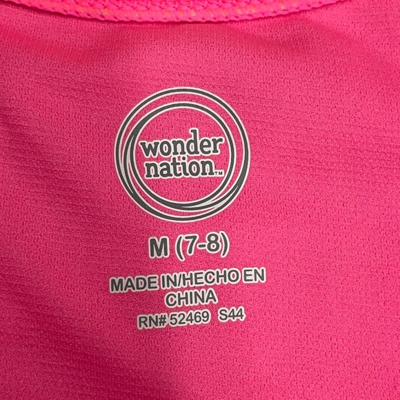 Wonder Nation Kids' Orange and Purple Rash guard Size M (7/8) UPF 50+ - Picture 2 of 7